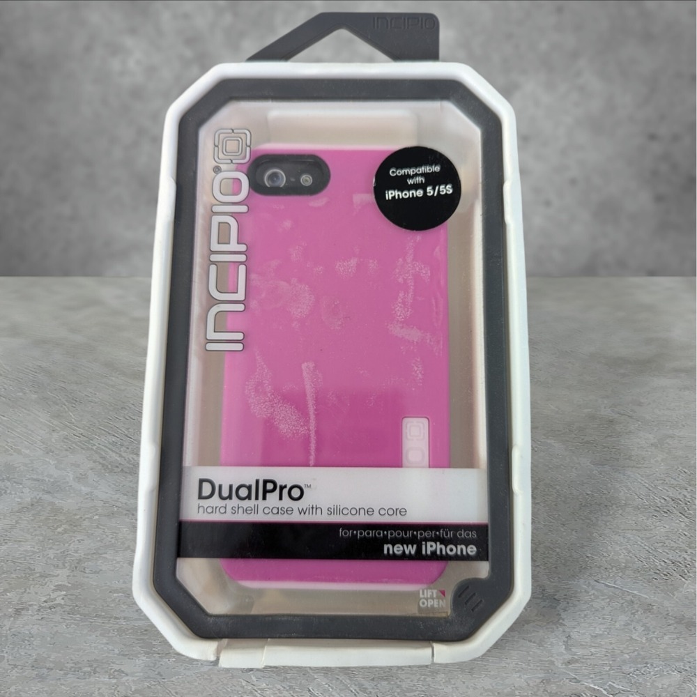 T6. Incipio DualPro Hard Shell Case‎ with Silicone Core Apple iPhone 5/5s - Pink